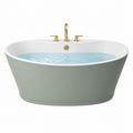 Vasca da bagno freestanding beige in acrilico