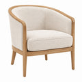 Poltrona in teak con cuscini verdi in poliestere